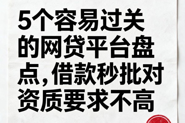 5个容易过关的网贷平台盘点,借款秒批对资质要求不高
