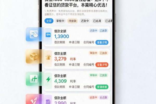 微信1000-5000借钱必看:这5个不看征信的贷款平台,本篇精心优选!