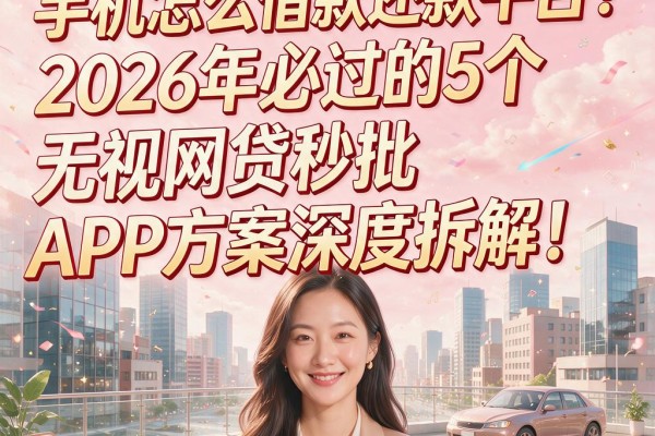 手机怎么借款还款平台?2026年必过的5个无视网贷秒批APP方案深度拆解!
