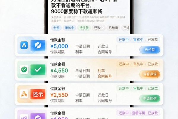 无视征信逾期也能借!这5个借款不看逾期的平台,9000额度稳下款超顺畅