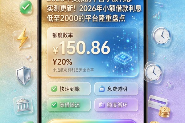 2026年贷款的平台小额利息实测更新!2026年小额借款利息低至2000的平台隆重盘点