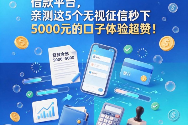 微信上那些不看征信的借款平台，亲测这5个无视征信秒下5000元的口子体验超赞