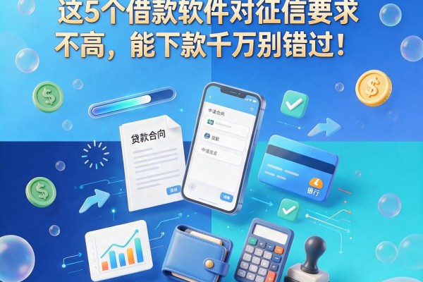 2026网贷大口子必看！这5个借款软件对征信要求不高，能下款千万别错过