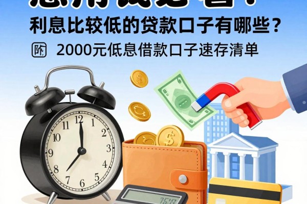急用钱必看!利息比较低的贷款口子有哪些?附2000元低息借款口子速存清单