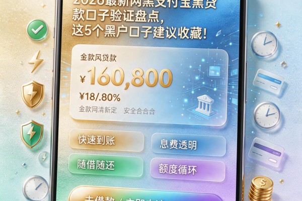 2026最新网黑支付宝黑贷款口子验证盘点,这5个黑户口子建议收藏!