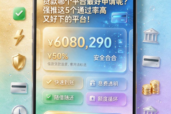 贷款哪个平台最好申请呢?强推这5个通过率高又好下的平台!