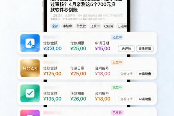 急用钱速看!网贷怎么过审批才能通过审核?4月亲测这5个700元贷款软件秒到账