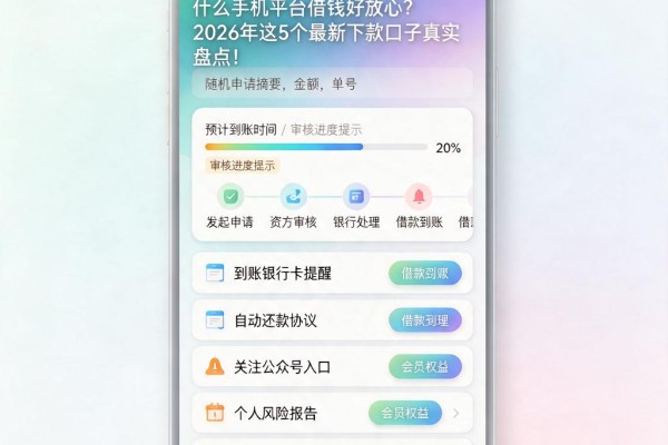 什么手机平台借钱好放心?2026年这5个最新下款口子真实盘点!