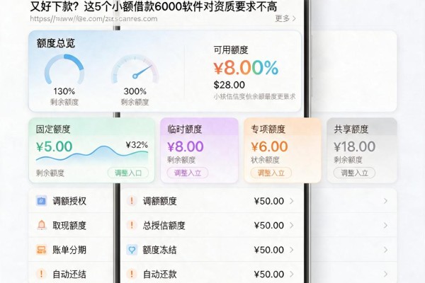 急用钱必看!2026年小额度借钱平台哪个放款最快而且简单又好下款?这5个小额借款6000软件对资质要求不高