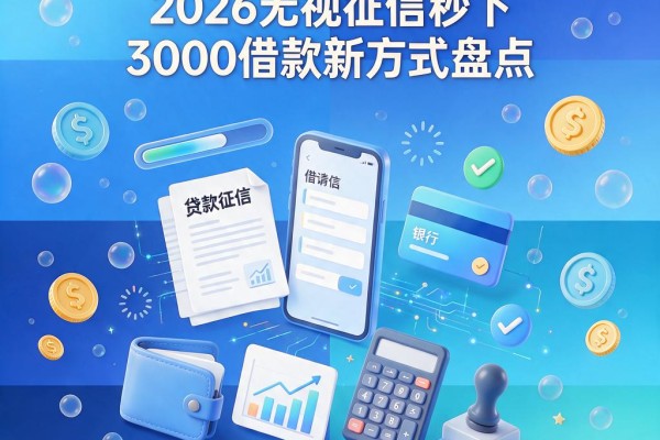 不查征信的网贷平台哪个好？2026无视征信秒下3000借款新方式盘点