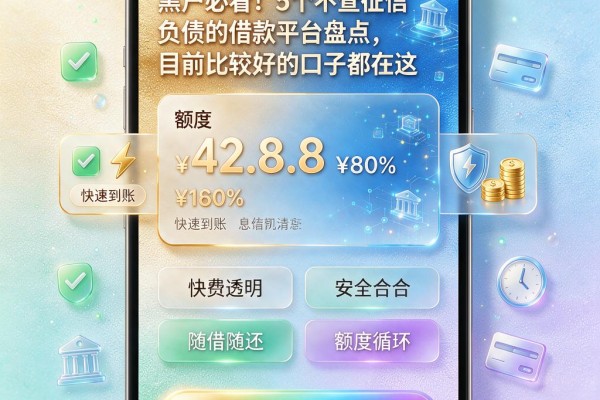 黑户必看！5个不查征信负债的借款平台盘点，目前比较好的口子都在这