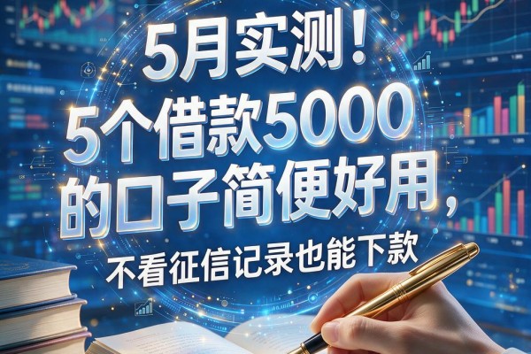 5月实测!这5个借款5000的口子简便好用,不看征信记录也能下款