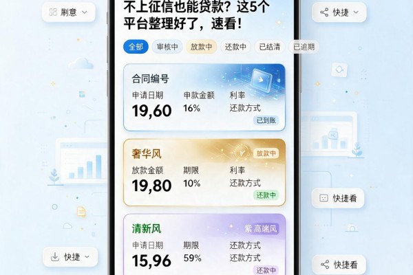 不上征信也能贷款?这5个平台整理好了,速看!