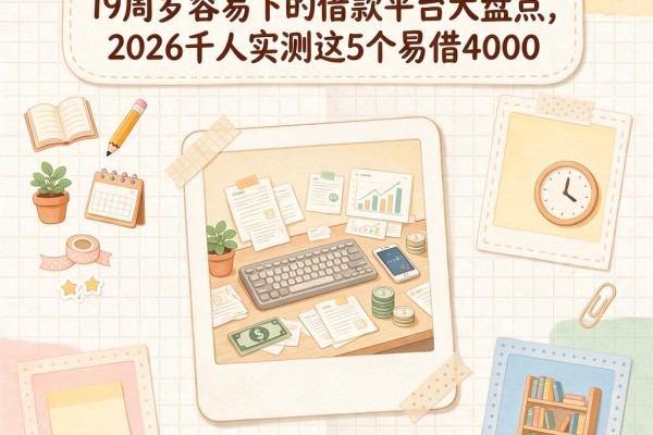 征信黑、不好、烂也能借！19周岁容易下的借款平台大盘点，2026千人实测这5个易借4000
