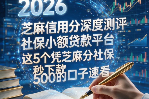 芝麻信用分社保小额贷款平台2026深度测评：这5个凭芝麻分社保秒下款500的口子速看