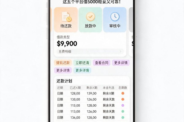 2026年必看正规贷款网贷有哪些?这五个平台借5000稳妥又可靠