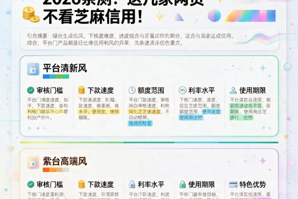 征信有逾期也能下款!2026亲测:这几家网贷不看芝麻信用