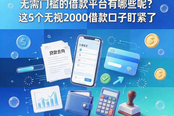 2026年必看!无需门槛的借款平台有哪些呢?这5个无视2000借款口子盯紧了