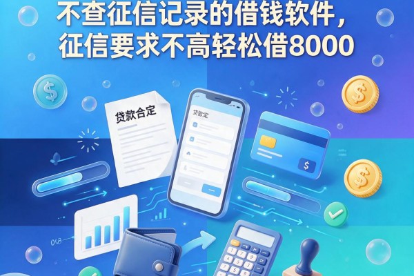 黑户必看!这5个不查征信记录的借钱软件,征信要求不高轻松借8000