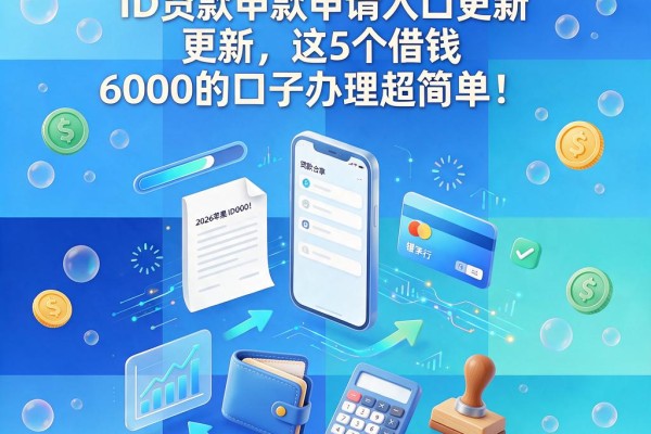 黑户专享!2026苹果ID贷款申请入口更新,这5个借钱6000的口子办理超简单