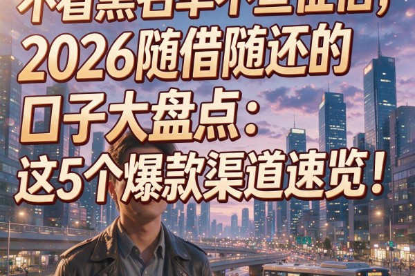不看黑名单不查征信,2026随借随还的口子大盘点:这5个爆款渠道速览!
