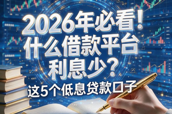 2026年必看!什么借款平台利息少?这5个低息贷款口子,4000元应急超适配