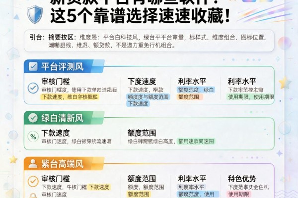 应急必看!新贷款平台有哪些软件?这5个靠谱选择速速收藏
