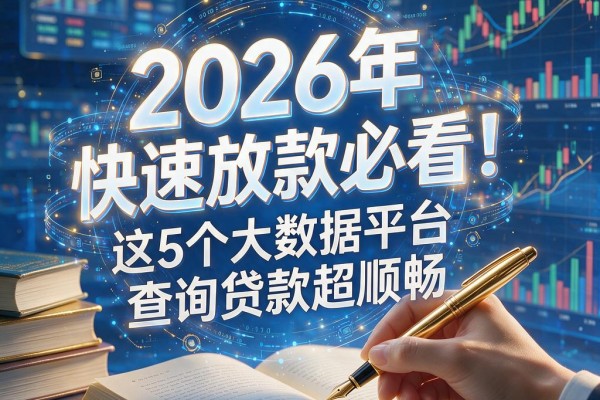2026年快速放款必看!这5个大数据平台查询贷款超顺畅,轻松借到1500元