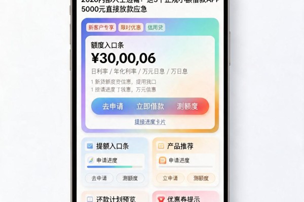正规小额贷款平台有没有?2026内部人士透露:这5个正规小额借款APP,5000元直接放款应急