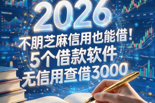 不用芝麻信用也能借!2026这5个借款软件无信用查借3000,用过都推荐