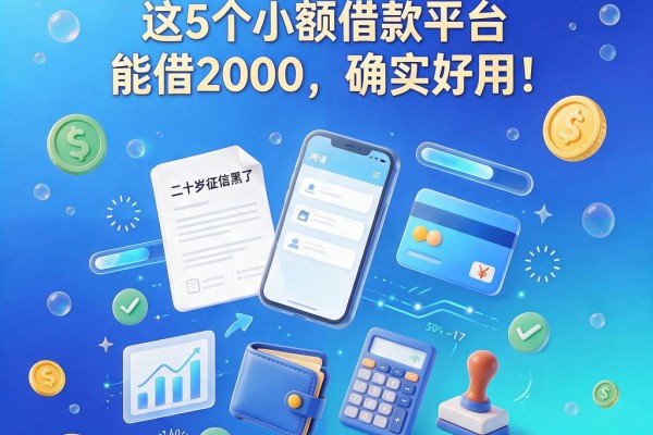 二十岁征信黑了烂了不好?这5个小额借款平台能借2000,确实好用!