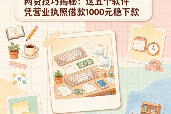 黑户必看！2026最新营业执照网贷技巧揭秘：这五个软件凭营业执照借款1000元稳下款