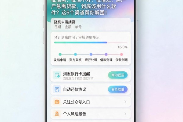 征信黑、征信不好、征信烂、黑户急需贷款，到底该用什么软件？这5个渠道帮你解围！