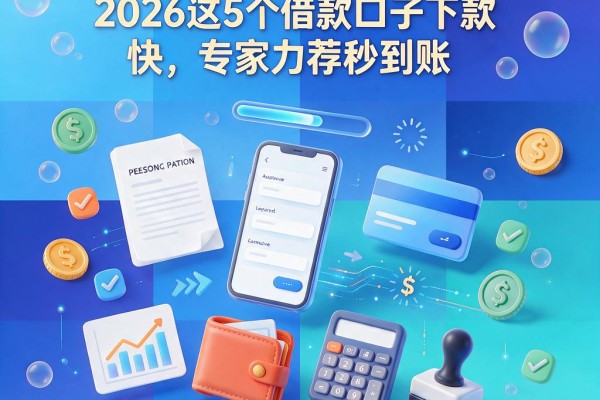 征信差芝麻信用分低也能借!2026这5个借款口子下款快,专家力荐秒到账
