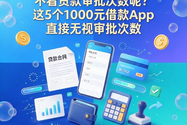 2026精选!什么贷款不看贷款审批次数呢?这5个1000元借款App直接无视审批次数