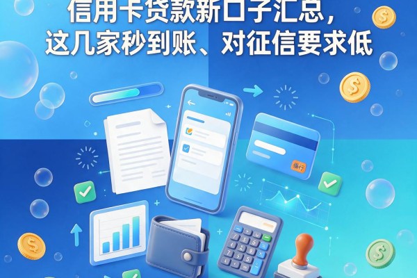 黑户专属！不上征信的信用卡贷款新口子汇总，这几家秒到账、对征信要求低