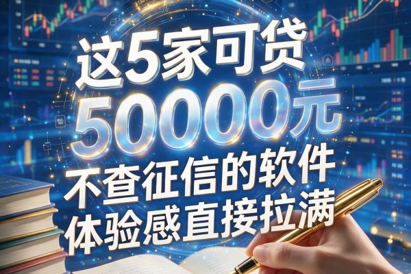 十个借钱好的平台盘点:这5家可贷50000元、不查征信的软件体验感直接拉满