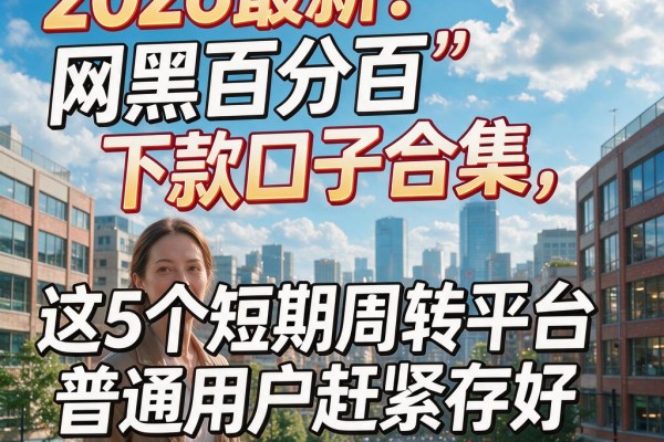 2026最新!网黑百分百下款口子合集,这5个短期周转平台普通用户赶紧存好