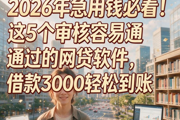 2026年急用钱必看！这5个审核容易通过的网贷软件，借款3000轻松到账