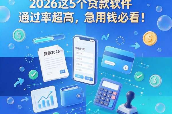 信用分不足也能下款!2026这5个贷款软件通过率超高,急用钱必看