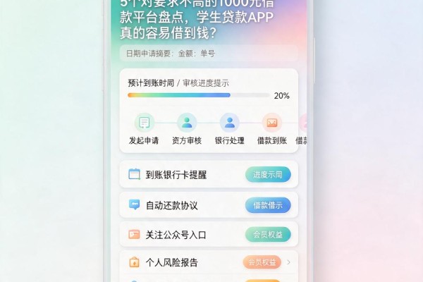 5个对要求不高的1000元借款平台盘点,学生贷款APP真的容易借到钱?
