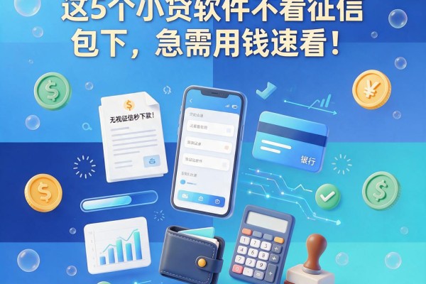 无视征信秒下款！这5个小贷软件不看征信包下，急需用钱速看