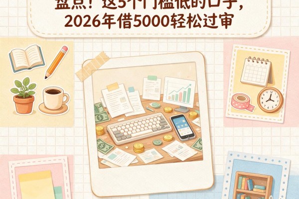 2026年能下款的714口子大盘点!这5个门槛低的口子,2026年借5000轻松过审