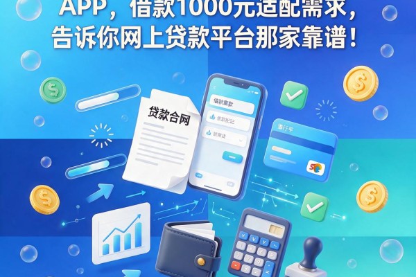 这5个对资质要求不高的网贷APP，借款1000元适配需求，告诉你网上贷款平台那家靠谱！