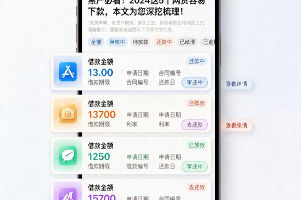 黑户必看！2024这5个网贷容易下款，本文为您深挖梳理！