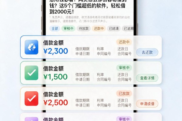 急用钱必看!网贷怎么那么容易借到钱?这5个门槛超低的软件,轻松借到2000元!