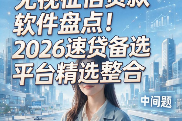 无视征信贷款软件盘点！2026速贷备选平台精选整合