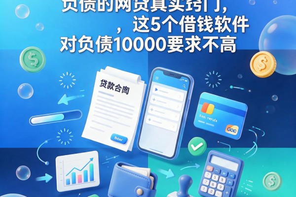黑户必看！2026不看负债的网贷真实窍门，这5个借钱软件对负债10000要求不高