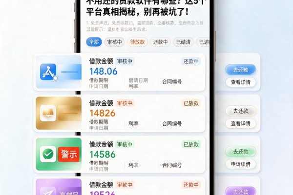 不用还的贷款软件有哪些?这5个平台真相揭秘,别再被坑了!