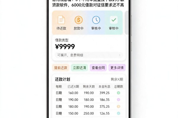 急用钱必看!5个不用审批直接下款的小额贷款软件,6000元借款对征信要求还不高